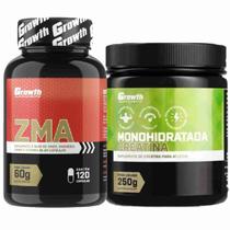 Kit Creatina 250g Monohidratada + Zma 120 Caps Growth