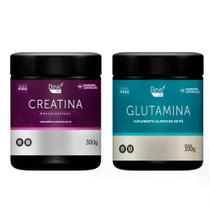 Kit Creatina 300g - 100% Pura e Glutamina 300g - ELEVE LIFE Kit Creatina 300g - 100% Pura e Glutamina 300g - ELEVE LIFE