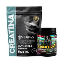 Kit Creatina 500g e Evolution 300g Soldiers Nutrition