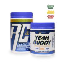 Kit Creatina 525G e Pré Treino Yeah Buddy 350G Ronnie Coleman Original Suplemento em Pó Energia e Ganho Massa