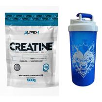 Kit Creatina Alpex 100% 500g + Coqueteleira Alpex 600ml