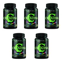 Kit Creatina Creagummy IdnLabs Sabor Uva Verde Com 5 Potes De 60 Gomas Cada