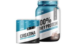 Kit Creatina e 100% Whey Protein - Shark Pro