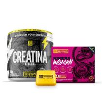 Kit Creatina Fuel 150G + Kimera Woman + Porta Caps