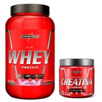 Kit Creatina Hardcore 300g Hipercalórico Nutriwhey Super Mass Gainer 900g Integralmédica Pote
