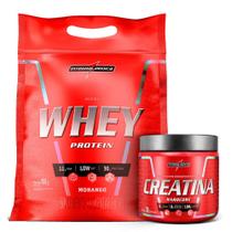 Kit Creatina Hardcore 300g Hipercalórico Nutriwhey Super Mass Gainer 900g Integralmédica Pouch