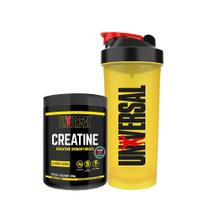 Kit Creatina Monohidratada 300g + Coqueteleira 600ml - Universal
