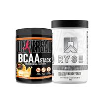 Kit Creatina Monohidratada 300g Ryse Supps + BCAA Stack 250g Universal