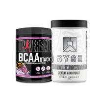 Kit Creatina Monohidratada 300g Ryse Supps + BCAA Stack 250g Universal