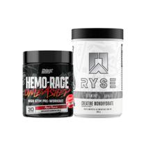 Kit Creatina Monohidratada 300g Ryse Supps + Pré Treino Ultra Concentrado 180g Nutrex