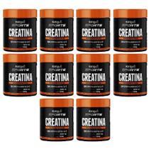 Kit Creatina Monohidratada Com 10 Potes De 120g Cada