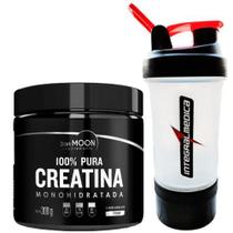 Kit Creatina Monohidratada Pura 300g - Darkmoon + Coqueteleira 3 doses Integralmédica
