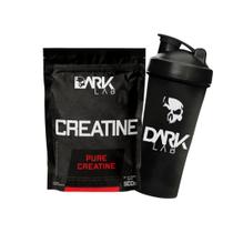 Kit Creatina Monohidratada Pura e Coqueteleira Caveira 700ml Dark Lab Kit Creatina Monohidratada Pura e Coqueteleira Caveira 700ml Dark Lab