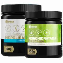 Kit Creatina Pura 100g + Colágeno 150g em Pó Growth Supplements