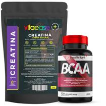 Kit Creatina Pura Monohidratada 150g + BCAA 120 Cápsulas