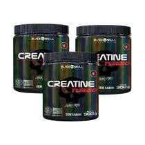 kit Creatina Turbo Neutro (300g) Black Skull 3 unidades