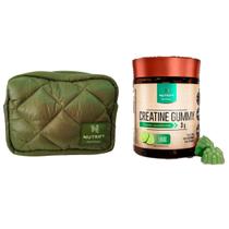 Kit Creatine Gummy Limão 240g + Necessaire Puffy Verde - Nutrify