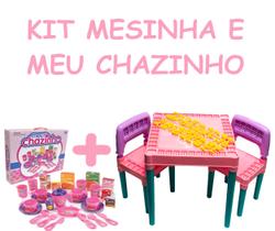 Kit Crec Crec Jogo de Meu Chazinho Com Mesinha Tritec Rosa