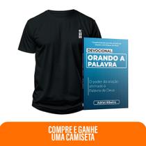 Kit Creia e Ore - Devocional Orando a Palavra + Camiseta Masculina Preta Yeshua