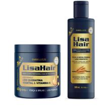 Kit Creme Alisante E Neutralizante Profissional Lisahair