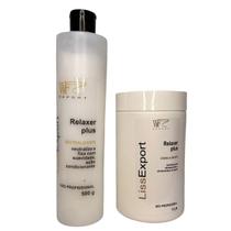 Kit Creme Alisante Escova Japonesa Neutralizante para alisamento capilar, cabelo liso perfeito