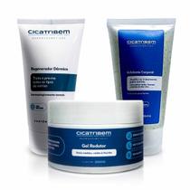 Kit Creme Anti Estrias + Esfoliante + Gel Redutor Cicatribem Kit Creme Anti Estrias + Esfoliante + Gel Redutor Cicatribem
