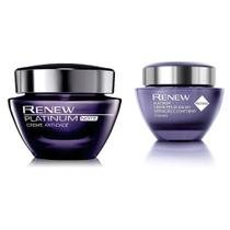 Kit Creme Anti-idade Renew Platinum Dia e Noita 50g Avon