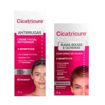 Kit Creme Antirrugas e Contorno De Olhos Rugas - Cicatricure