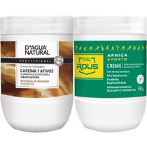 Kit Creme Cafeina 7 Ativos Arnica Sports 650g D'agua Natural Kit Creme Cafeina 7 Ativos Arnica Sports 650g D'agua Natural