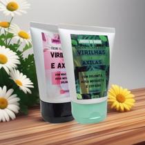 Kit creme clareador intimo e corporal rosa mosqueta - creme clareador