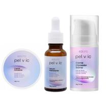 Kit Creme Clareador Sérum Hidratante Esfoliante íntimo Novo