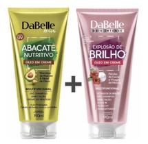 Kit Creme de Abacate e Explosão e Brilho Dabelle Hair