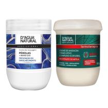 Kit Creme de Massagem Nicotinato de Metila 650g + Perolas Nano Q10 650g Cada Dagua Natural Hidratant