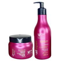 Kit Creme de Pentear e Máscara para Cabelos Com Química Progressiva Alisamento Relaxamento All Repair WF 550ml Kit Creme de Pentear e Máscara para Cabelos Com Química Progressiva Alisamento Relaxamento All Repair WF 550ml