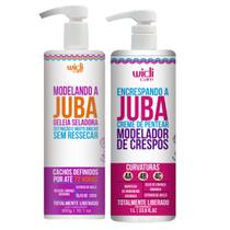 Kit Creme de Pentear Juba Encrespando 1L e Modelando Geleia Seladora 300ml