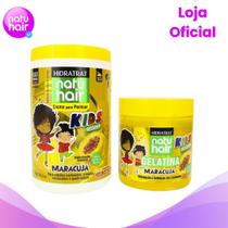 Kit Creme de Pentear Maracujá + Gelatina de Maracujá Natuhair 500g