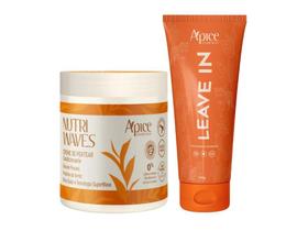 Kit Creme de Pentear Nutri Waves e Leave in Protetor Térmico Apice