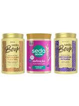 Kit creme de pentear seda boom definição + definição intensa + definição flexivel.