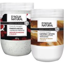 Kit creme de pimenta negra + cafeina 7 ativos dagua natural