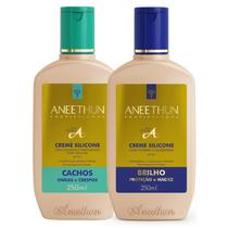 Kit Creme de SIlicone 250ml + Creme Cachos 250ml Aneethun
