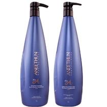 Kit Creme De Silicone E Shampoo Aneethun 1 Litro Linha A