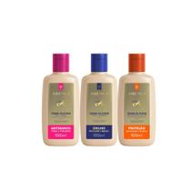 Kit Creme de Silicone Linha A 100ml Antidanos + Proteção Térmica + Queratina Tratamento e Brilho