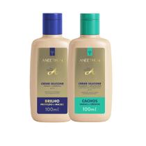 Kit Creme de Silicone Linha A + Creme de Silicone Cachos Aneethun -100ml