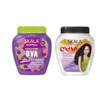 Kit Creme de Tratamento Frutástica e Gelatina Capilar Cachos Skala 1000g