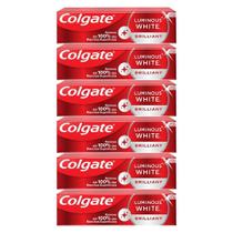 Kit Creme Dental Colgate Luminous White Brilliant 70g com 6 unidades Kit Creme Dental Colgate Luminous White Brilliant 70g com 6 unidades