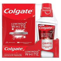 Kit Creme Dental Colgate Luminous White Com Enxaguante 250ml