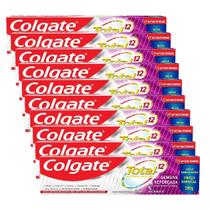 Kit Creme Dental Colgate Total 12 Gengiva Reforçada 180g - 10 Unidades Kit Creme Dental Colgate Total 12 Gengiva Reforçada 180g - 10 Unidades