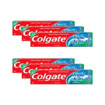 Kit Creme Dental Colgate Tripla Ação Menta 90g c/6un