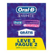 Kit Creme Dental Oral-B 3D White 3x70g