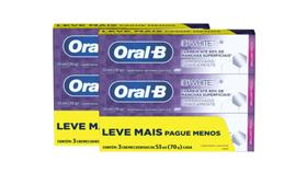 Kit Creme Dental Oral-B 3D White - 6 Unidades 70g Cada Kit Creme Dental Oral-B 3D White - 6 Unidades 70g Cada